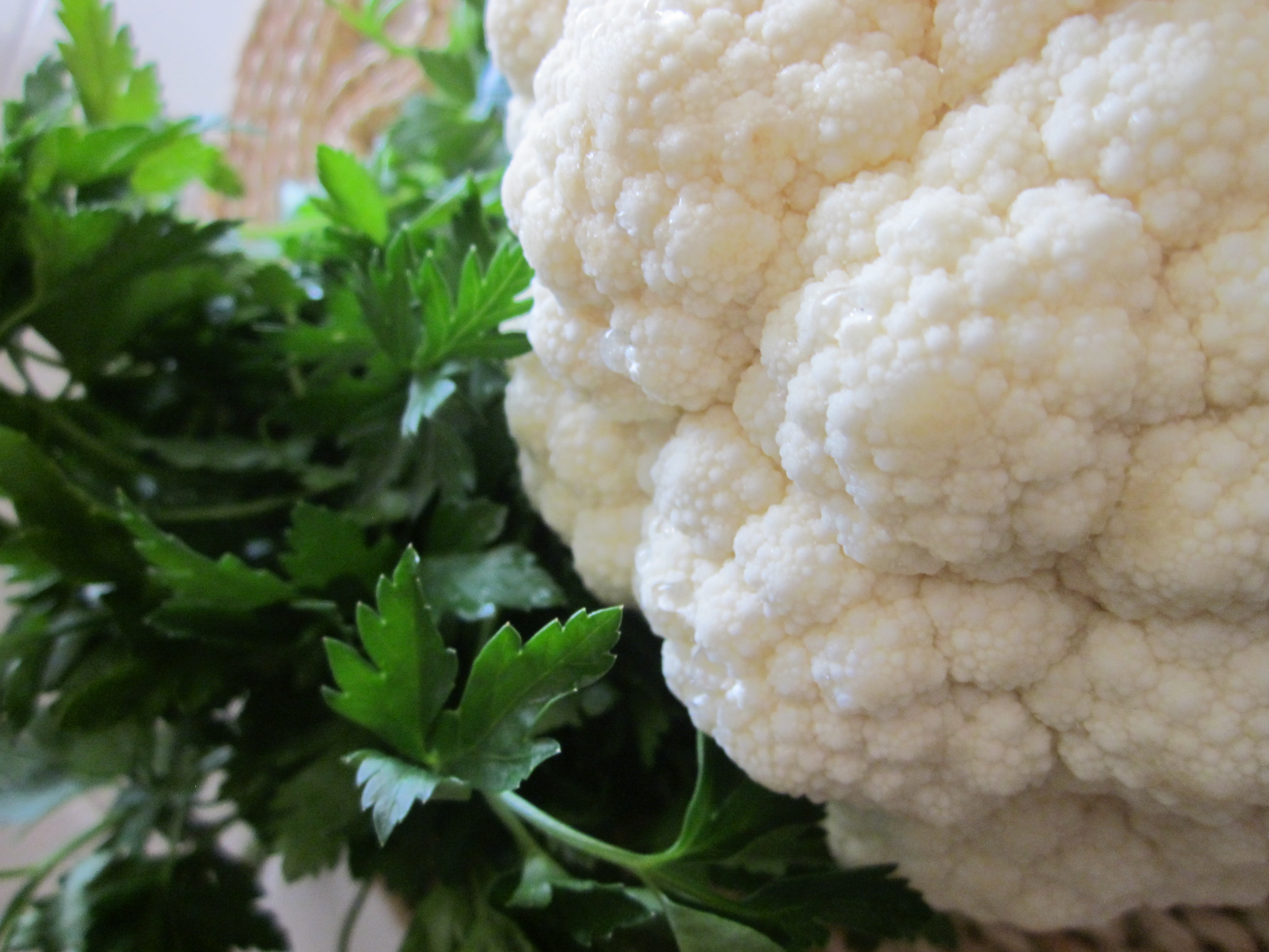 decorating cauliflower 