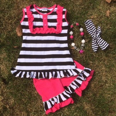 BABY GIRLS RUFFLED CLOTHING SET
