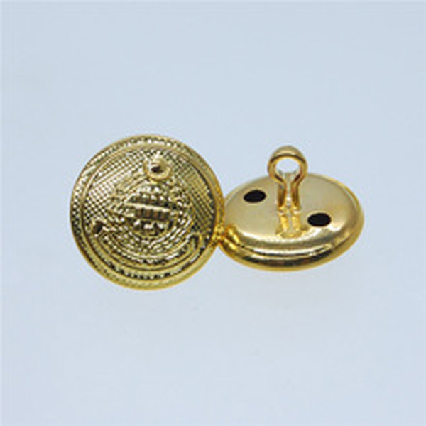 Clothing gold round metal military suit