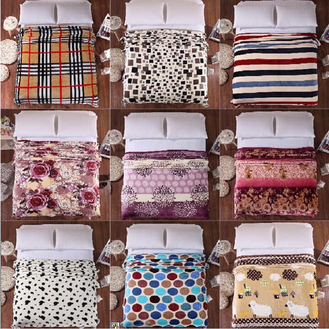 Comfortable Super Soft Printing Flannel Korean Blanket