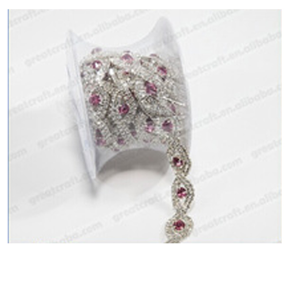 Rhinestone metal chain Wedding dress sparkling chain
