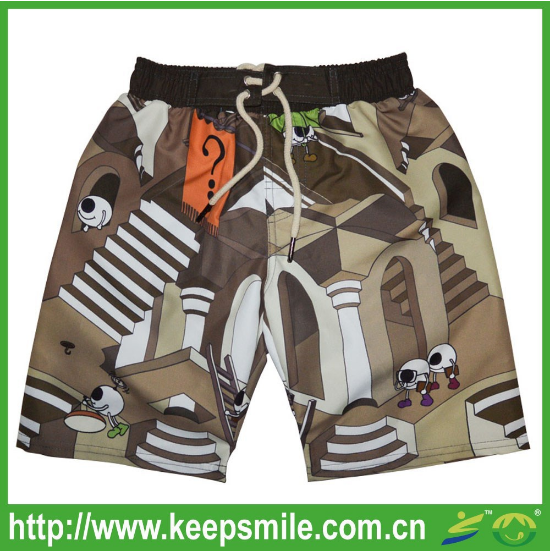  Sublimated Custom Beach Board Short for Men and Kids