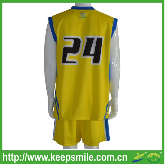  Custom Sublimation Basketball Uniform with Vest and Short
