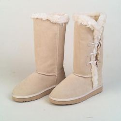 Button boots ZhenJiang snow boot 2015 Womens classic snow boots warm sheepskin wool-ones now boots factory provide