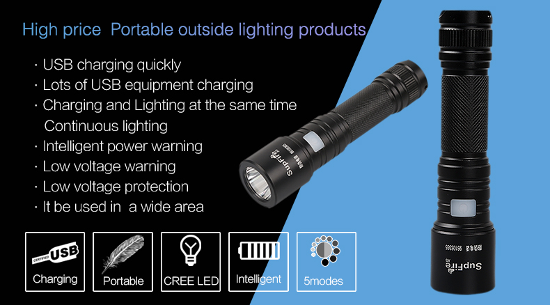 USB flashlight torch light A5