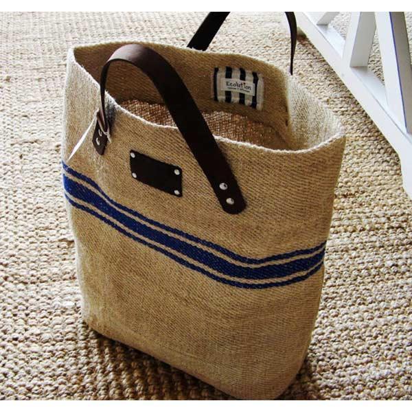 Jute Leather Bag