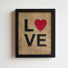 TBW14, LIVEGREEN Living room burlap wall decor