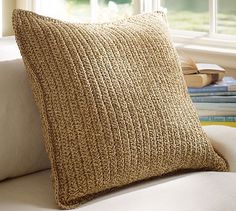 TC122, LIVEGREEN, Stripe Jute cushion covers