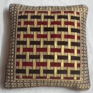 TC122, LIVEGREEN, Stripe Jute cushion covers