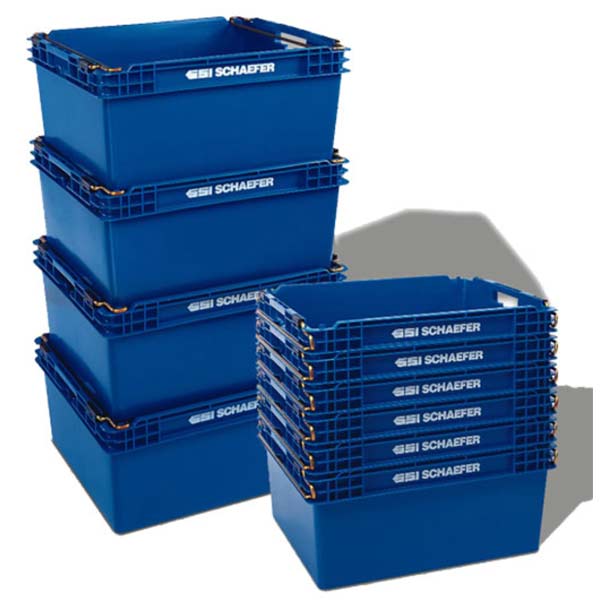 Plastic foldable turnover crate