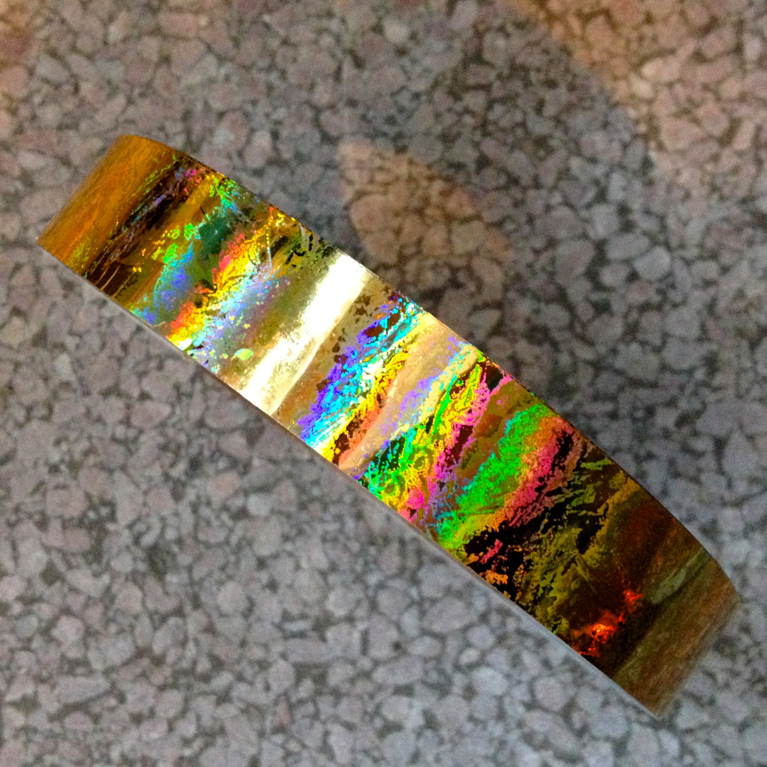 Holographic hula hoop tapes rolls
