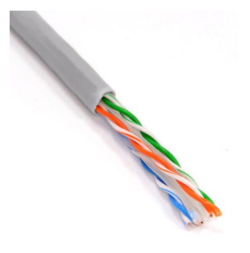 Dripstone 1000ft Cat5e Solid UTP Ethernet LAN Cable in Bulk, 1000 Ft LAN Network Wire, Gray